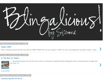 Tablet Screenshot of blingalicious.blogspot.com