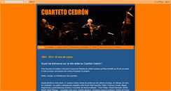 Desktop Screenshot of cuarteto-cedron.blogspot.com