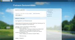 Desktop Screenshot of freiraum-seniorenreisen.blogspot.com