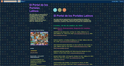 Desktop Screenshot of elportaldelosportaleslatinos.blogspot.com