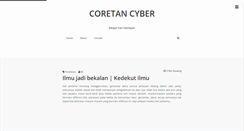 Desktop Screenshot of coretan-cyber.blogspot.com