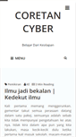 Mobile Screenshot of coretan-cyber.blogspot.com