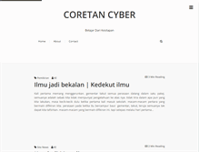 Tablet Screenshot of coretan-cyber.blogspot.com