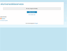 Tablet Screenshot of eluniversodelacerveza.blogspot.com