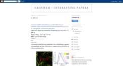 Desktop Screenshot of orgchem-interestingpapers.blogspot.com