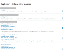 Tablet Screenshot of orgchem-interestingpapers.blogspot.com