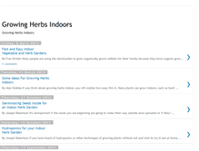 Tablet Screenshot of growing-herbs-indoors.blogspot.com