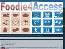 Tablet Screenshot of foodie4access.blogspot.com