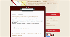 Desktop Screenshot of ley192eduadistancia.blogspot.com