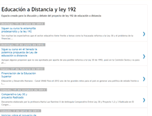 Tablet Screenshot of ley192eduadistancia.blogspot.com