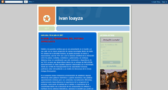 Desktop Screenshot of ivanloayza.blogspot.com