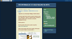 Desktop Screenshot of informacije-e-gold.blogspot.com