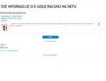 Tablet Screenshot of informacije-e-gold.blogspot.com