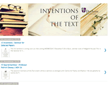 Tablet Screenshot of inventionsofthetext.blogspot.com
