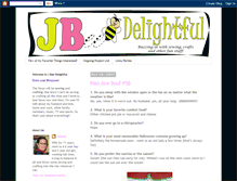 Tablet Screenshot of jbeedelightful.blogspot.com