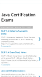 Mobile Screenshot of javacertificationexams.blogspot.com