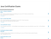 Tablet Screenshot of javacertificationexams.blogspot.com