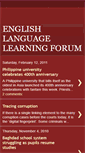 Mobile Screenshot of englishlanguagelearningforum.blogspot.com