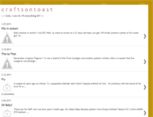Tablet Screenshot of craftsontoast.blogspot.com