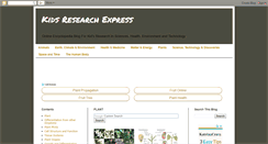 Desktop Screenshot of kidsresearchexpress.blogspot.com