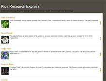 Tablet Screenshot of kidsresearchexpress.blogspot.com