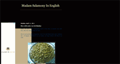 Desktop Screenshot of madamsalmony-in-english.blogspot.com