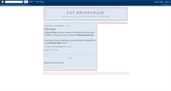 Desktop Screenshot of afatbridesmaid.blogspot.com