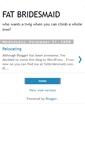Mobile Screenshot of afatbridesmaid.blogspot.com