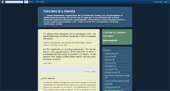 Desktop Screenshot of concienciayciencia.blogspot.com