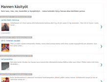 Tablet Screenshot of hannenkasityot.blogspot.com