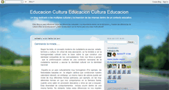 Desktop Screenshot of educacionculturaeducacioncultura.blogspot.com
