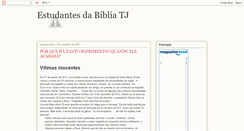 Desktop Screenshot of estudantesdabibliatj.blogspot.com