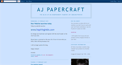 Desktop Screenshot of ajpapercraft.blogspot.com