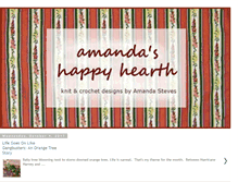 Tablet Screenshot of amandashappyhearth.blogspot.com