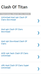 Mobile Screenshot of clashoftitansmodapk.blogspot.com