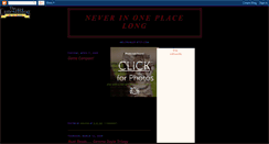 Desktop Screenshot of neverinoneplacelong.blogspot.com
