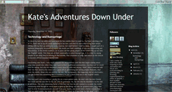 Desktop Screenshot of katesadventuresdownunder.blogspot.com