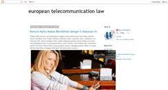 Desktop Screenshot of europeantelecommunicationlaw.blogspot.com