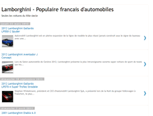 Tablet Screenshot of lamborghini-france.blogspot.com