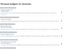 Tablet Screenshot of budgetsfordummies.blogspot.com