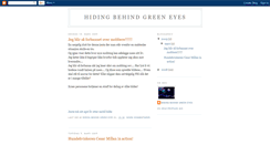 Desktop Screenshot of hidingbehindgreeneyes.blogspot.com