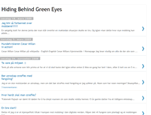 Tablet Screenshot of hidingbehindgreeneyes.blogspot.com