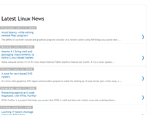 Tablet Screenshot of latestlinuxnews.blogspot.com