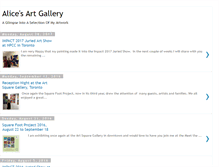 Tablet Screenshot of alicesartgallery.blogspot.com