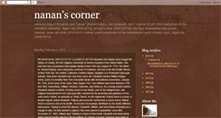 Desktop Screenshot of nananscorner.blogspot.com