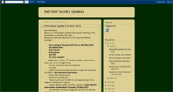 Desktop Screenshot of bellgolfsociety.blogspot.com