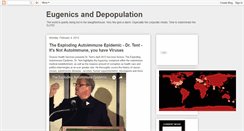 Desktop Screenshot of eugenicsanddepopulation.blogspot.com