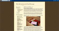 Desktop Screenshot of myadventuresinfoodstorage.blogspot.com