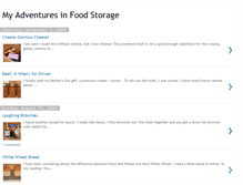 Tablet Screenshot of myadventuresinfoodstorage.blogspot.com