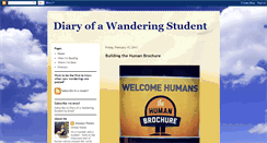 Desktop Screenshot of diaryofawanderingstudent.blogspot.com